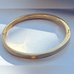 Kate Spade Gold and Cream Bangle Bracelet
